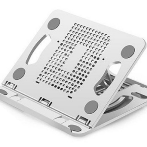 Soporte para Laptop de 14 Pulgadas Blanco- Ajustable, Ventilado, Portátil