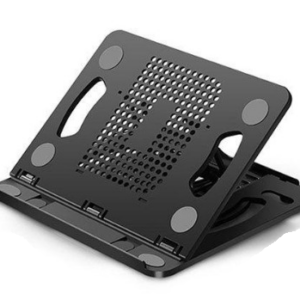 Soporte para Laptop de 14 Pulgadas Negro – Ajustable, Ventilado, Portátil