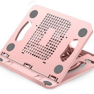 Soporte para Laptop de 14 Pulgadas Rosado- Ajustable, Ventilado, Portátil