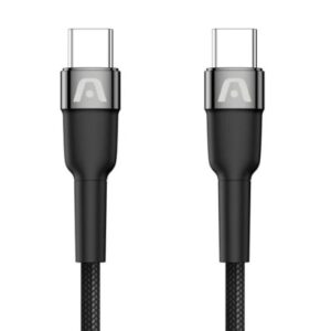 Argom Cable Dura Speed 240W PD Fast Charce & Sync Cable – Tipo C a Tipo C – 1.8M – Negro