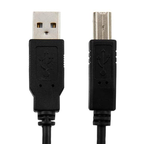 Argom USB 2.0 Cable AM/BM 3M – Cable de Impresora – Negro
