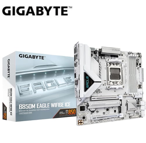 Gigabyte B850M Eagle Wifi 6E Ice – AM5 – DDR5