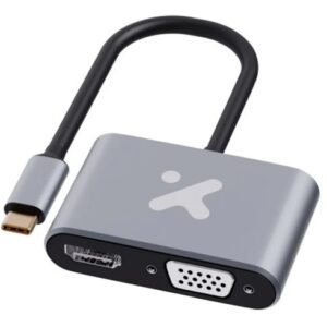 Adaptador Xtech USB-C a HDMI + VGA – 4K