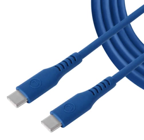 Unno Tekno Cable USB-C a USB-C – Ultra Charge – Azul – 1.5m