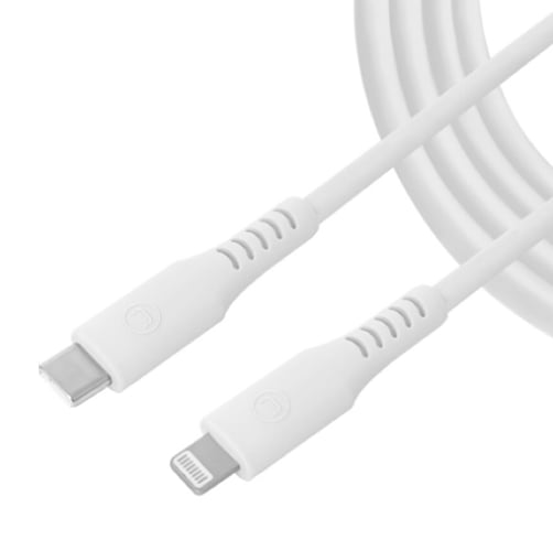 Unno Tekno Cable USB-C a Lightning – Ultra Charge – Blanco – 1.5m