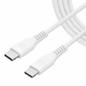 Unno Tekno Cable USB-C a USB-C – Ultra Charge – Blanco – 1.5m