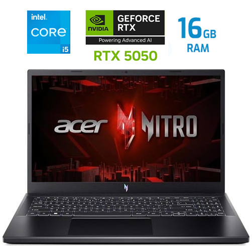 Acer Nitro V15 – Intel Core i5 13420H – 16 GB – RTX5050 – 512 GB