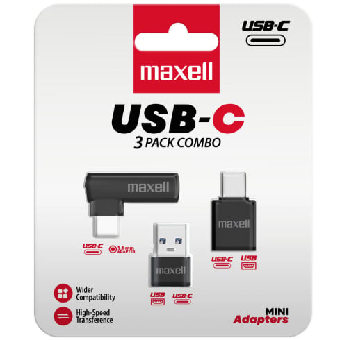 Maxell Pack Combo 3 USB-C – USB-C ADAPTERS