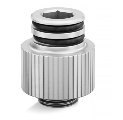 EK-Quantum Torque Push-In Adapter M 14 – Satin Titanium
