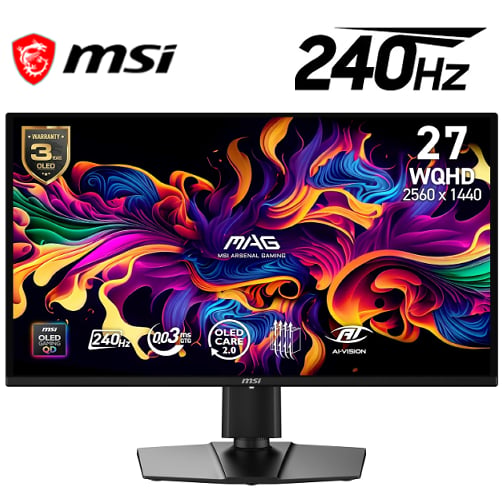 MSI MAG 274QP QD-OLED X24 – 27″ – 2K – 240 Hz – OLED