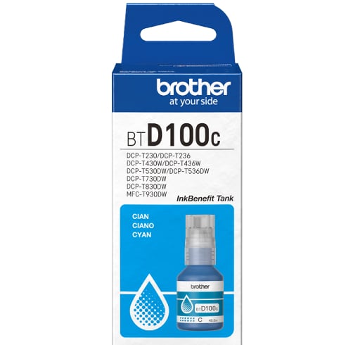 Tinta impresora Brother D100C – 48.8ml – Cyan