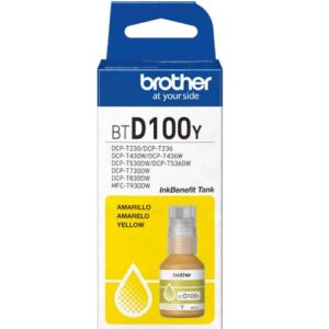 Tinta Impresora Brother D100Y – 48.8ml – Amarillo