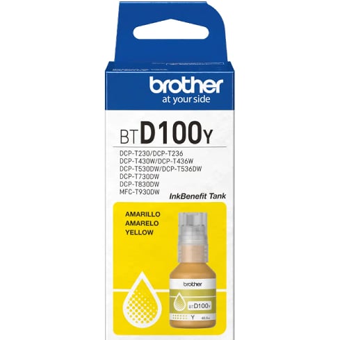 Tinta Impresora Brother D100Y – 48.8ml – Amarillo