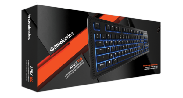 Teclado Apex 100 SteelSeries 64435 KB-00004 – Alta Durabilidad y Rendimiento
