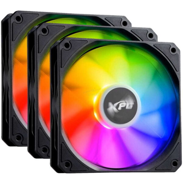VENTILADOR XPG VENTO R 120 ARGB PWM – 3PACK – NEGRO