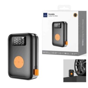 Compresor Portátil – Inflador 140 PSI con Batería 5000 mAh WIWU WI-AI003