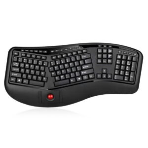 TECLADO ERGONOMICO ADESSO – CON TRACKBALL – INALAMBRICO