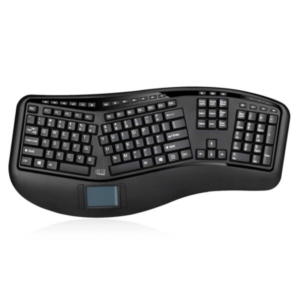 TECLADO ERGONOMICO ADESSO – CON TOUCHPAD – INALAMBRICO
