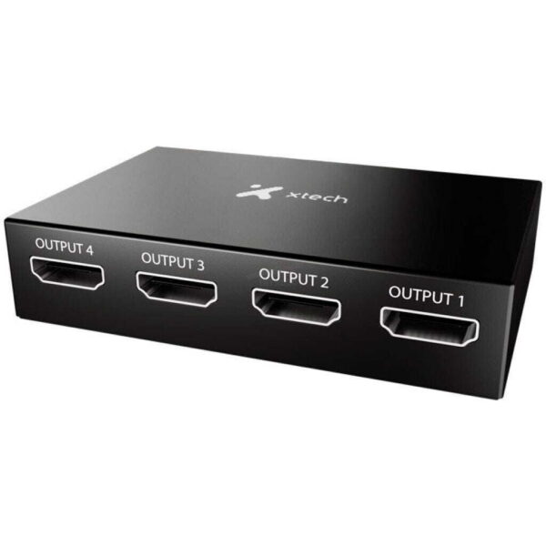 SPLITTER XTECH HDMI 4 PUERTOS 4K
