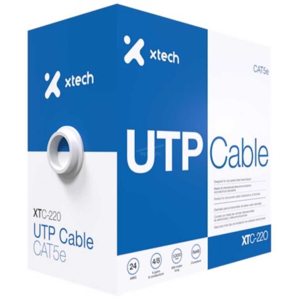 CABLE UTP XTECH CARRUCHA CAT5E 305M