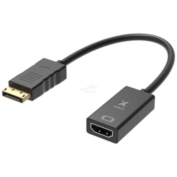ADAPTADOR XTECH DISPLAYPORT MACHO A HDMI HEMBRA