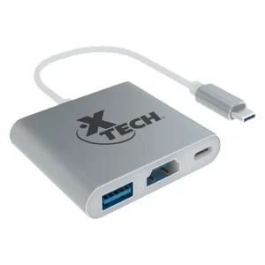 ADAPTADOR XTECH USB TIPO C MACHO A USB-C – HDMI – USB 3.0