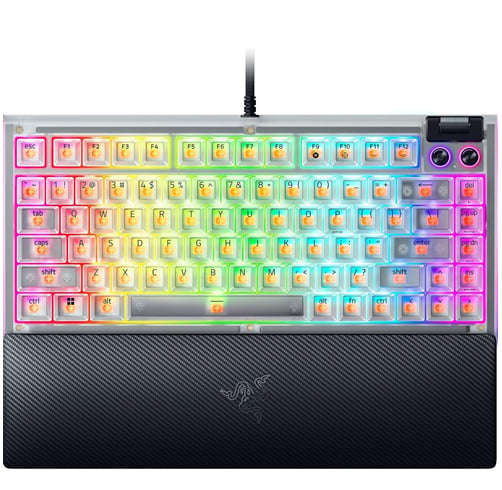 Razer Blackwidow V4 75% – Phantom White Edition