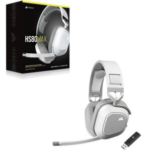 Corsair HS80 Max Premiun Wireless RGB Gaming – Blanco