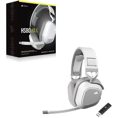 Corsair HS80 Max Premiun Wireless RGB Gaming – Blanco