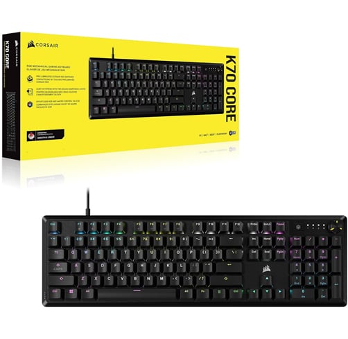 Corsair K70 Core – Corsair MLX Red – Negro