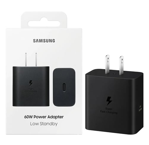 Cargador Samsung 60W Power Adapter Low Standby – Tipo C – Negro