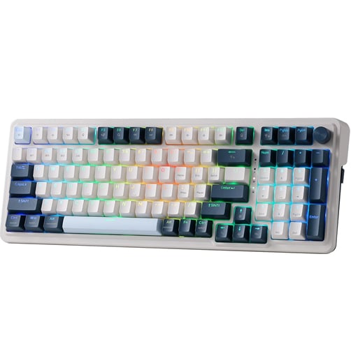 Redragon Eisa Pro – 98 Teclas RGB – Blanco/Gris