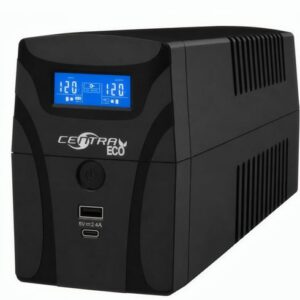 UPS Centra Eco LCD 1200lc -1200VA / 600W – USB Charger 2.4A