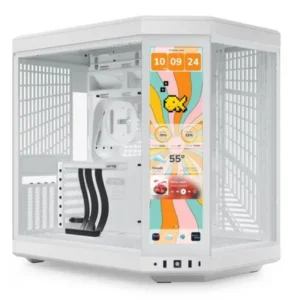 CASE HYTE Y70 TOUCH INFINITE TORRE MEDIA VIDRIO TEMPLADO CON PANTALLA TÁCTIL 14.9 PULG GEN 3 CS-HYTE-Y70TTI-WW BLANCO