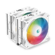 ABANICO DEEPCOOL AG620 ARGB 120MM DOBLE PARA CPU R-AG620-G2 BLANCO-NEGRO
