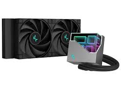 ENFRIAMIENTO LIQUIDO DEEPCOOL LT520 240MM DOBLE VENTILADOR 120MM PARA CPU ESPEJO INFINITO MULTIDIMENSIONAL RGB NEGRO R-LT520-BKMNF-G1