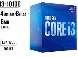 PROCESADOR INTEL CORE I3-10100 10MA GEN 3.6 GHZ LGA1200 BX8070110100