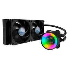 ENFRIAMIENTO LIQUIDO RGB COOLER MASTER MASTERLIQUID  ML240 MIRROR ARGB AIO 240MM MLX-D24M-A18PK-R1 NEGRO