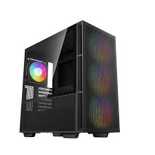 CASE GAMING RGB DEEPCOOL CH560 MID TOWER 3 VENTILADORES DE 140MM Y 1 DE 120MM CON VIDRIO LATERAL Y MALLA FRONTAL R-CH560-BKAPE4-G1 NEGRO