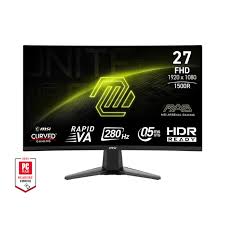 MONITOR MSI CURVO 27 PULG MAG 276CXF 1920 X 1080 VA 280HZ ADAPTIVE-SYNC HDMI Y DISPLAYPORT 9S6-3CE01M-017 NEGRO