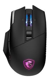 MOUSE GAMING RGB MSI VERSA PRO INALÁMBRICO 2.4 GHZ / BLUETOOTH ALÁMBRICO USB 26000 DPI S12-4301360-CLA NEGRO