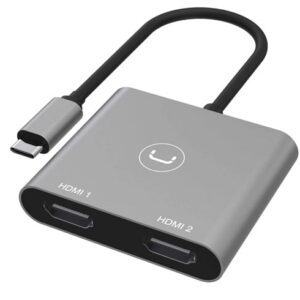 HUB UNNO TEKNO USB-C a Dual HDMI 4K  – HB1103GY