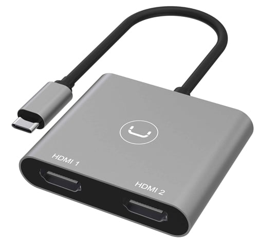 HUB UNNO TEKNO USB-C a Dual HDMI 4K  – HB1103GY