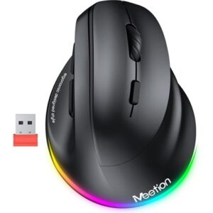 Meetion BTM010R Ergonomico – Wireless – Negro