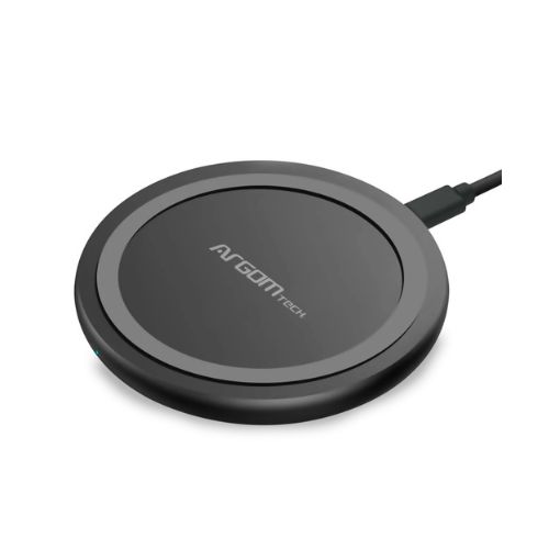 CARGADOR INALAMBRICO ARGOM USB 10W ARG-AC-0130BK