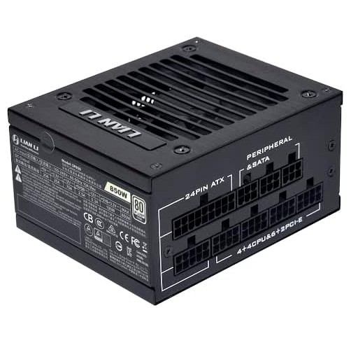 Fuente de Poder Lian Li SP850 – 850W – 80 Plus Gold- Negro-Blanco