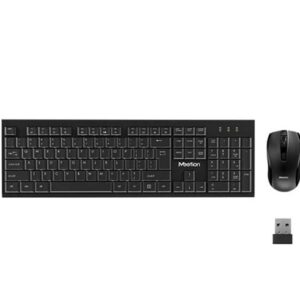 Teclado y Mouse Meetion C4120 Little – Wireless – Negro