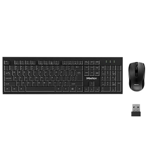 Teclado y Mouse Meetion C4120 Little – Wireless – Negro
