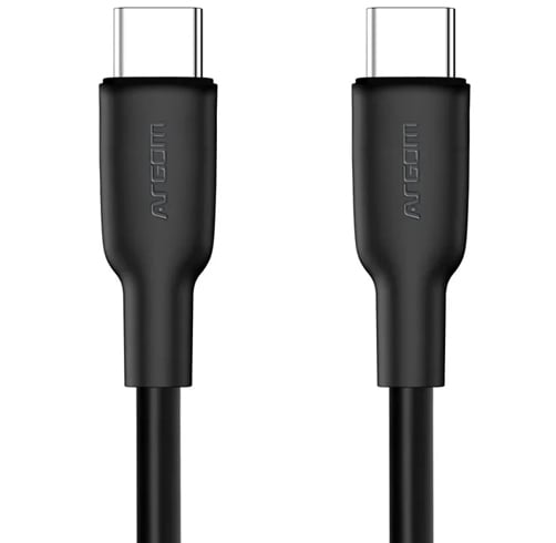 Argom Dura Flex Tipo-C a Tipo-C 65W PD Fast Charge & Sync Cable – 1.8M – Negro