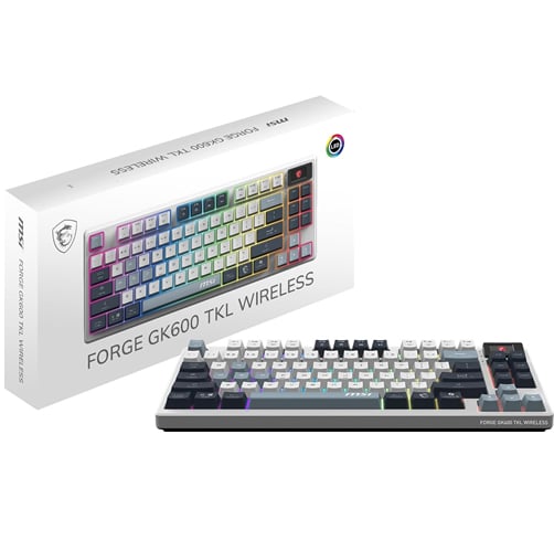 MSI Forge GK600 TKL – Wireless – Ingles – 75%